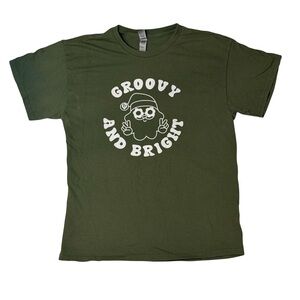 Groovy and Bright Hippie Green T-Shirt